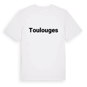 Toulouges fetstil t-shirt – ekologisk bomull t-shirt från Pinshirt