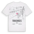 Toulouges karta t-shirt