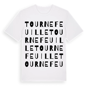 Tournefeuille ordlek t-shirt – ekologisk bomull t-shirt från Pinshirt