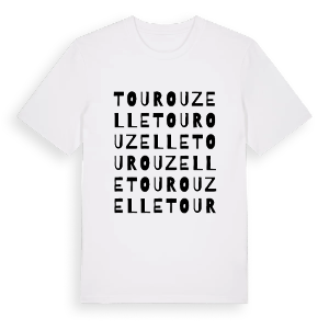 Tourouzelle ordlek t-shirt – ekologisk bomull t-shirt från Pinshirt