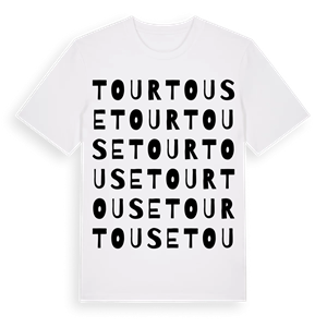 Tourtouse ordlek t-shirt – ekologisk bomull t-shirt från Pinshirt