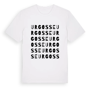 Urgosse ordlek t-shirt – ekologisk bomull t-shirt från Pinshirt