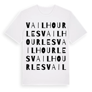 Vailhourles ordlek t-shirt – ekologisk bomull t-shirt från Pinshirt