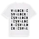 Valderiès ordlek t-shirt