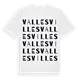 Vallesvilles ordlek t-shirt