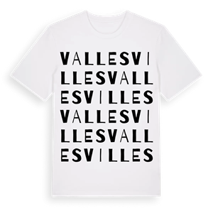 Vallesvilles ordlek t-shirt – ekologisk bomull t-shirt från Pinshirt