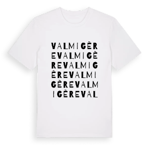 Valmigère ordlek t-shirt – ekologisk bomull t-shirt från Pinshirt