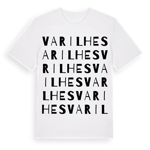 Varilhes ordlek t-shirt – ekologisk bomull t-shirt från Pinshirt