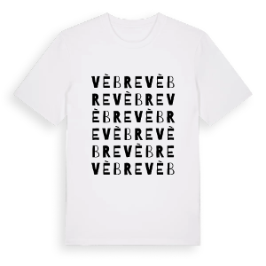 Vèbre ordlek t-shirt – ekologisk bomull t-shirt från Pinshirt