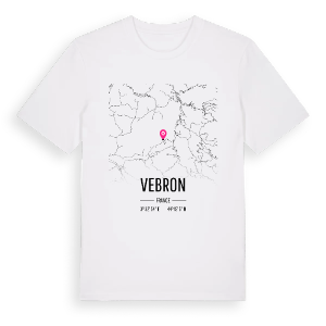 Vebron karta t-shirt – ekologisk bomull t-shirt från Pinshirt