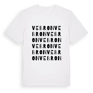 Vebron ordlek t-shirt – ekologisk bomull t-shirt från Pinshirt