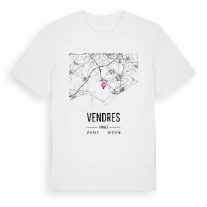 Vendres karta t-shirt – ekologisk bomull t-shirt från Pinshirt