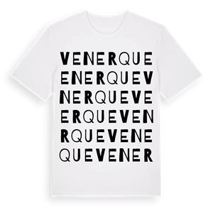 Venerque ordlek t-shirt – ekologisk bomull t-shirt från Pinshirt