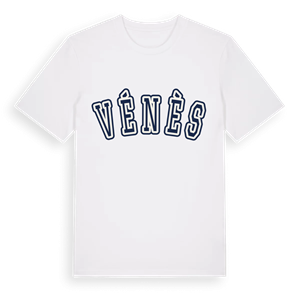 Vénès college t-shirt – ekologisk bomull t-shirt från Pinshirt