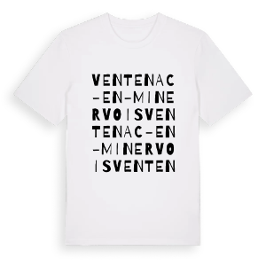 Ventenac-en-Minervois ordlek t-shirt – ekologisk bomull t-shirt från PinShirt