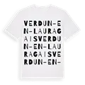Verdun-en-Lauragais ordlek t-shirt