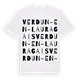 Verdun-en-Lauragais ordlek t-shirt