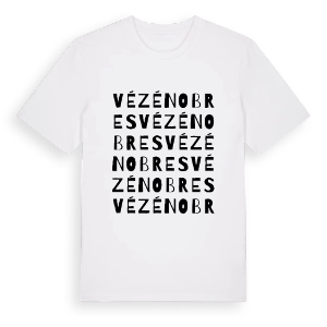 Vézénobres ordlek t-shirt – ekologisk bomull t-shirt från Pinshirt