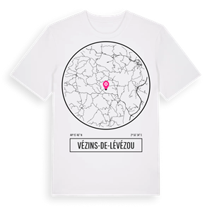 Vézins-de-Lévézou t-shirt – ekologisk bomull t-shirt från Pinshirt