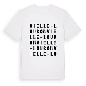 Vielle-Louron ordlek t-shirt – ekologisk bomull t-shirt från Pinshirt
