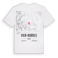 Vier-Bordes karta t-shirt