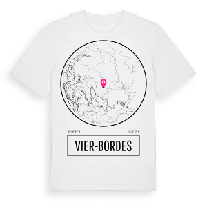 Vier-Bordes t-shirt – ekologisk bomull t-shirt från Pinshirt