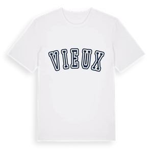 Vieux college t-shirt – ekologisk bomull t-shirt från Pinshirt