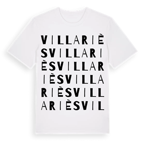 Villariès ordlek t-shirt – ekologisk bomull t-shirt från Pinshirt