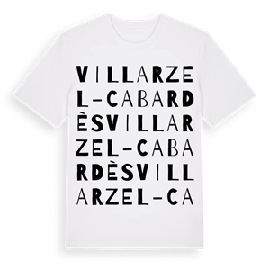 Villarzel-Cabardès ordlek t-shirt – ekologisk bomull t-shirt från Pinshirt