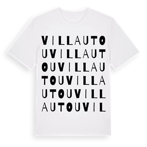 Villautou ordlek t-shirt – ekologisk bomull t-shirt från Pinshirt
