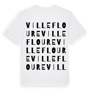 Villefloure ordlek t-shirt – ekologisk bomull t-shirt från Pinshirt