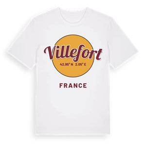 Villefort cirkel t-shirt – ekologisk bomull t-shirt från Pinshirt