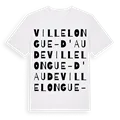 Villelongue-d'Aude ordlek t-shirt