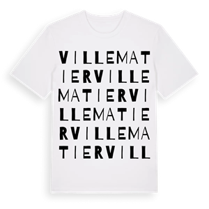 Villematier ordlek t-shirt – ekologisk bomull t-shirt från Pinshirt