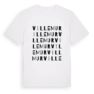 Villemur ordlek t-shirt – ekologisk bomull t-shirt från Pinshirt