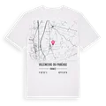 Villeneuve-du-Paréage karta t-shirt