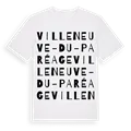 Villeneuve-du-Paréage ordlek t-shirt