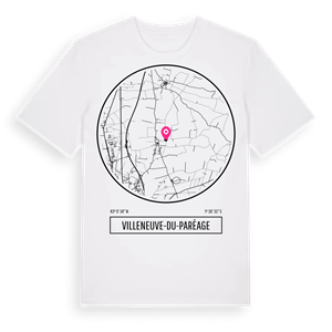 Villeneuve-du-Paréage t-shirt – ekologisk bomull t-shirt från Pinshirt