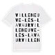 Villeneuve-lès-Lavaur ordlek t-shirt