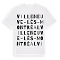 Villeneuve-lès-Montréal ordlek t-shirt