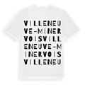 Villeneuve-Minervois ordlek t-shirt