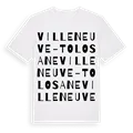 Villeneuve-Tolosane ordlek t-shirt