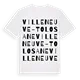 Villeneuve-Tolosane ordlek t-shirt