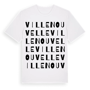 Villenouvelle ordlek t-shirt – ekologisk bomull t-shirt från Pinshirt