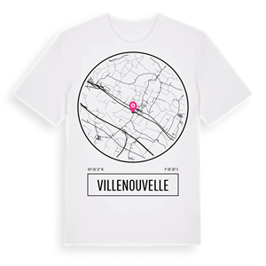 Villenouvelle t-shirt – ekologisk bomull t-shirt från Pinshirt