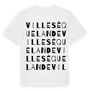 Villesèquelande ordlek t-shirt – ekologisk bomull t-shirt från Pinshirt