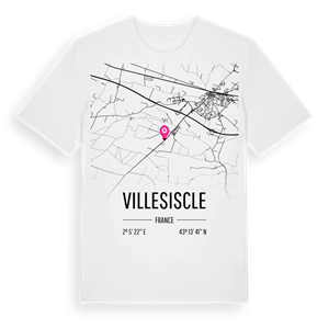 Villesiscle karta t-shirt – ekologisk bomull t-shirt från Pinshirt