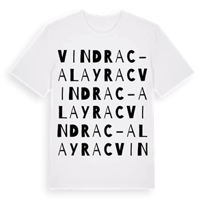 Vindrac-Alayrac ordlek t-shirt – ekologisk bomull t-shirt från Pinshirt