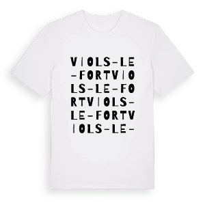 Viols-le-Fort ordlek t-shirt – ekologisk bomull t-shirt från Pinshirt