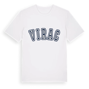 Virac college t-shirt – ekologisk bomull t-shirt från Pinshirt